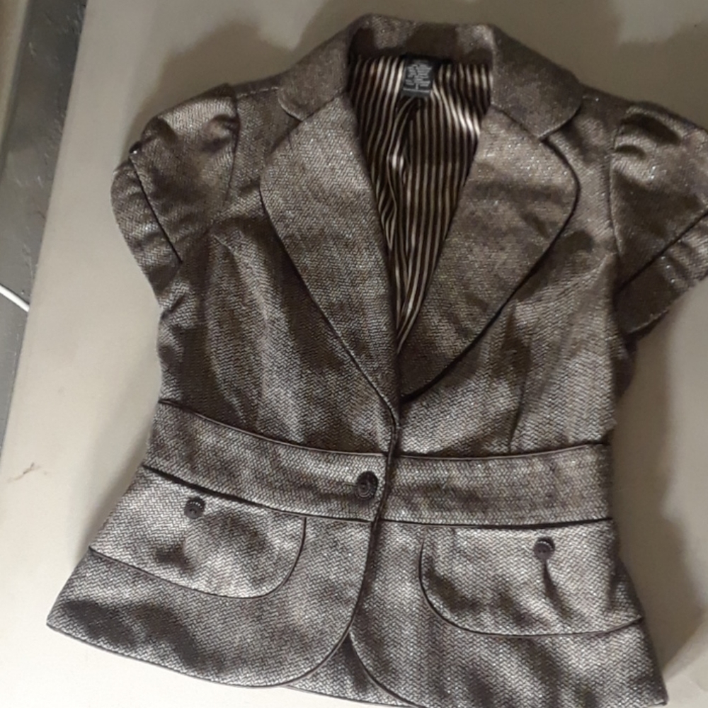 Short sleeve dress coat